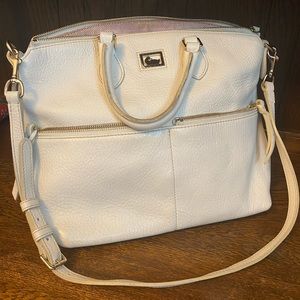 Dooney & Bourke White Leather Shoulder Bag